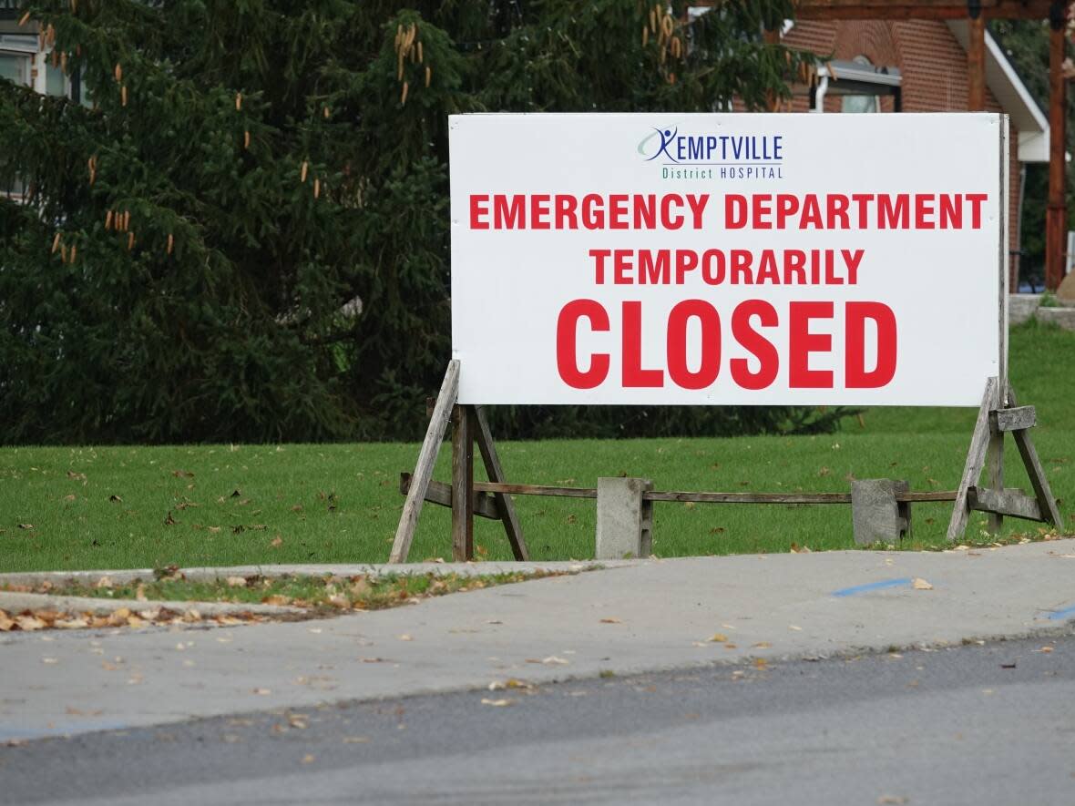 The Kemptville District Hospital temporarily shut down its emergency department in October after falling victim to a cyberattack. (Francis Ferland/CBC - image credit)