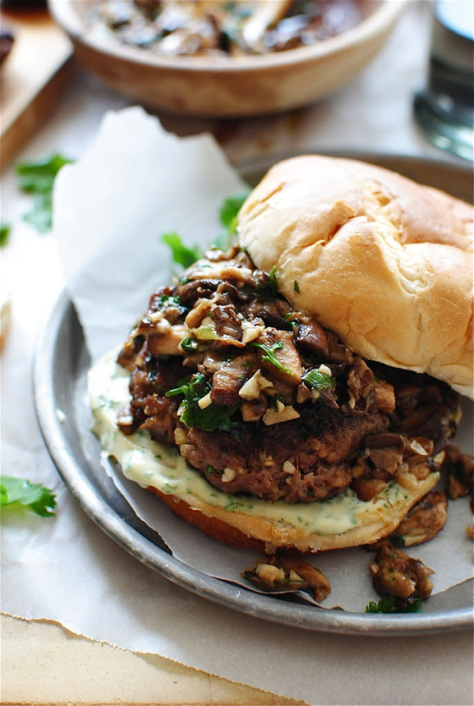 Get the <a href="http://bevcooks.com/2015/07/asian-beef-burgers-with-a-shiitake-saute/" target="_blank">Asian Beef Burgers with a Shiitake Saut&eacute; recipe</a>&nbsp;from Bev Cooks