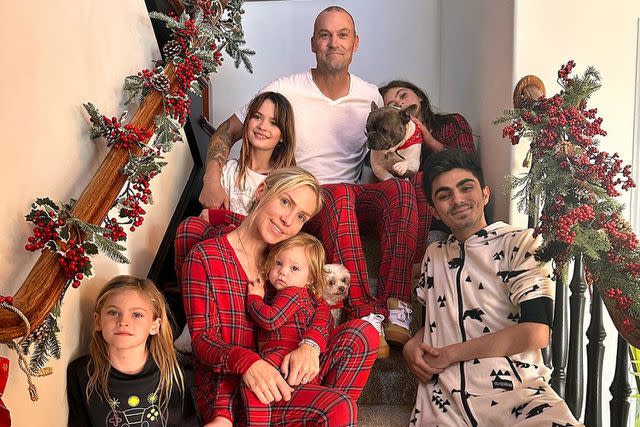 <p>Sharna Burgess/Instagram</p> Brian Austin Green and Sharna Burgess on Christmas