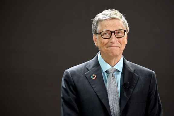 Bill Gates, the second richest person in the world. Not yolked, though.