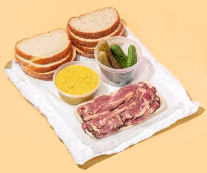 <p>The iconic kosher New York deli <a href="https://www.goldbelly.com/pastrami-queen?utm_source=blog&utm_medium=pastrami+vs+corned+beef&utm_campaign=pastrami+queen" rel="nofollow noopener" target="_blank" data-ylk="slk:Pastrami Queen;elm:context_link;itc:0;sec:content-canvas" class="link rapid-noclick-resp">Pastrami Queen</a> serves some of the tenderest and juiciest pastrami. This classic Jewish deli handmakes pastrami sandwiches on fresh rye bread from Orwasher’s Bakery. Each sandwich is served with deli mustard plus a side of garlicky sour and half-sour pickles.</p><p><br></p><p><i>This article originally appeared on <a href="https://blog.goldbelly.com/pastrami-vs-corned-beef/" rel="nofollow noopener" target="_blank" data-ylk="slk:Goldbelly.com;elm:context_link;itc:0;sec:content-canvas" class="link rapid-noclick-resp">Goldbelly.com</a> and was syndicated by <a href="https://mediafeed.org/" rel="nofollow noopener" target="_blank" data-ylk="slk:MediaFeed.org;elm:context_link;itc:0;sec:content-canvas" class="link rapid-noclick-resp">MediaFeed.org</a></i><br></p><span class="copyright"> Pastrami Queen </span>