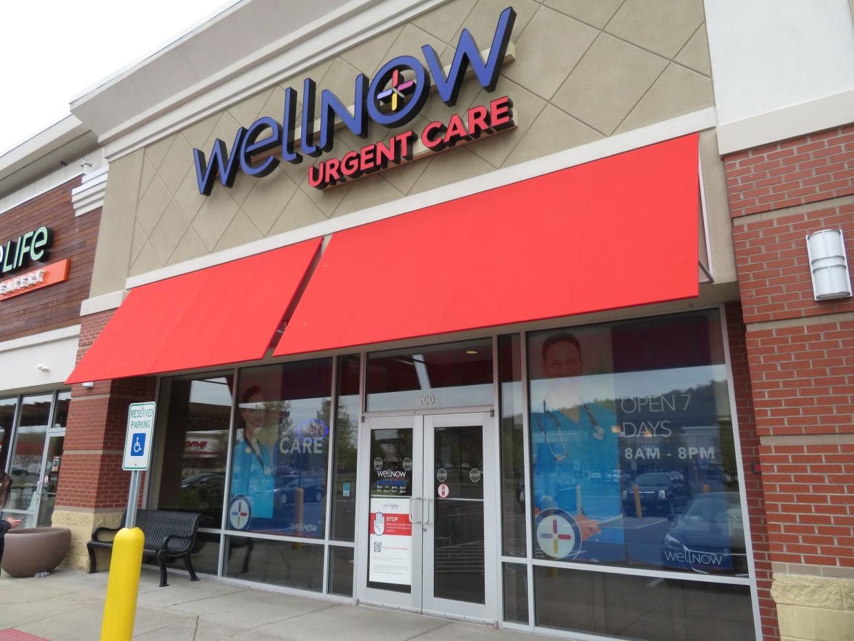 The WellNow Urgent Care in Ithaca is located between CoreLife Eatery and Chipotle. Its address is 740 South Meadow St.