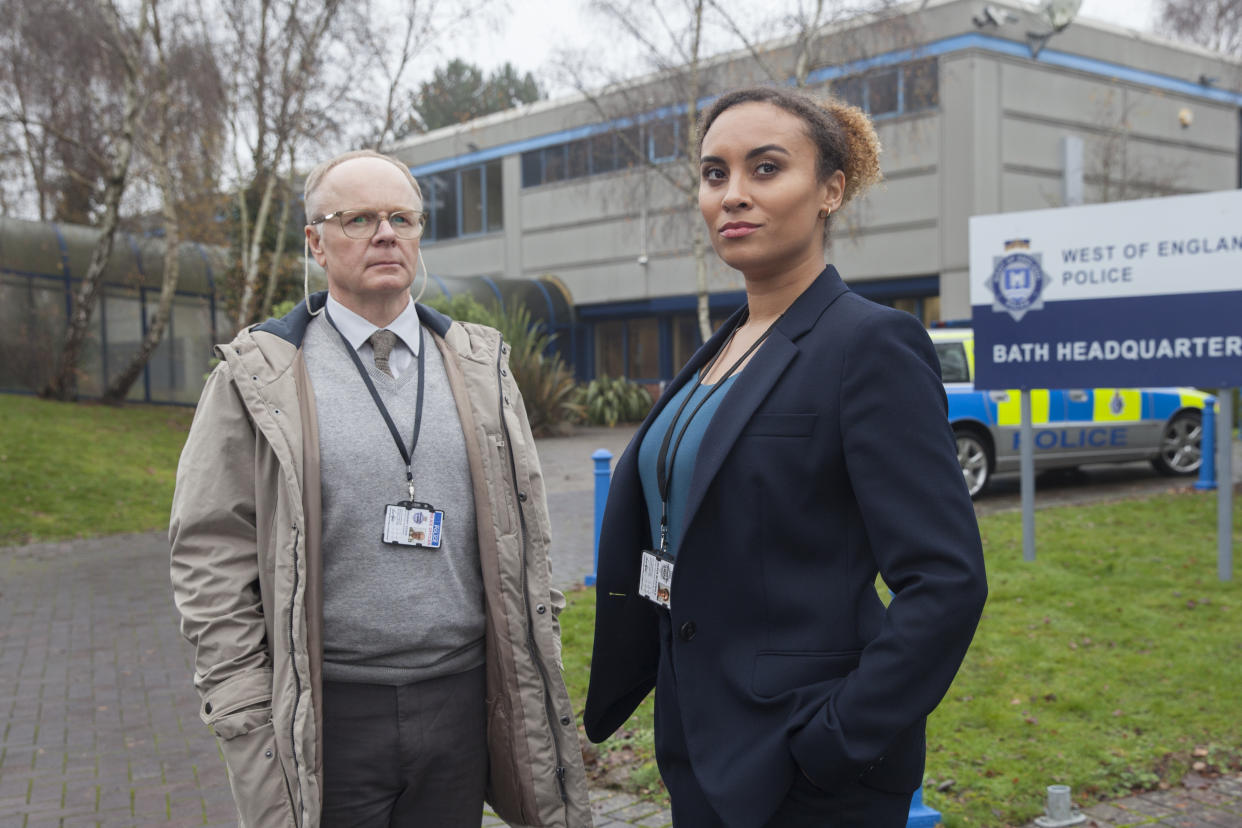  Jason Watkins and Tala Gouveia as McDonald & Dodds. 