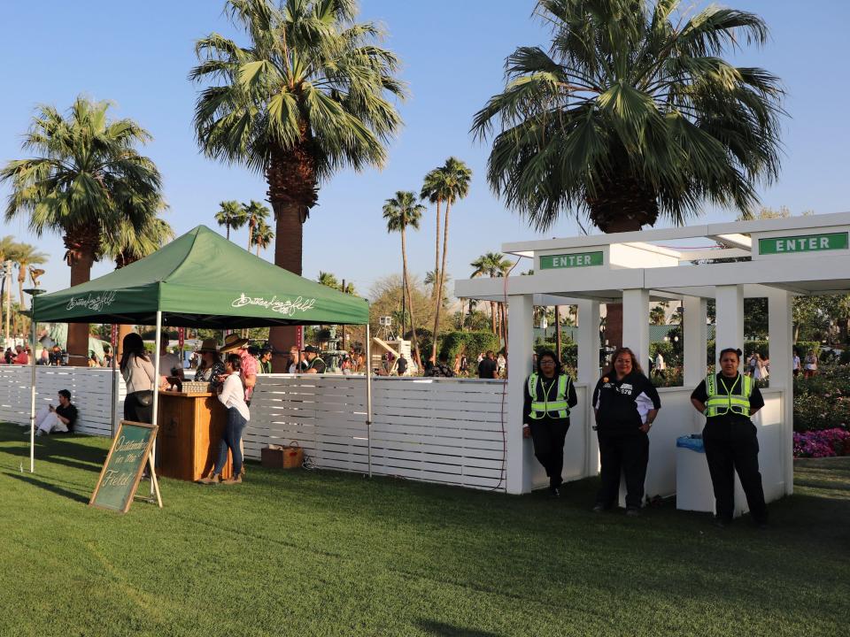 coachella VIP rose garden