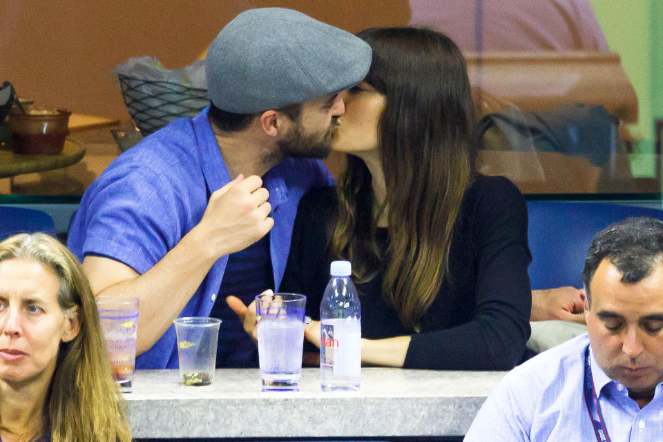 Jessica Biel and Justin Timberlake pack on the PDA at the US Open