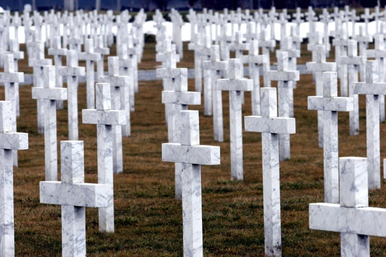 The memorial cemetery for victims of the 1991 siege of Vukovar, Croatia, by Serb forces which killed an estimated 1,600 civilians and soldiers