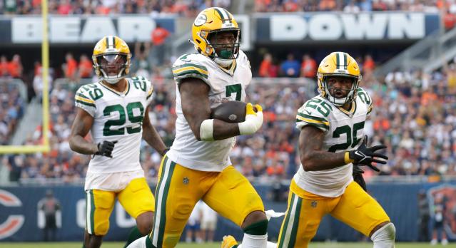 Green Bay Packers Tom Moore in action, rushing vs Chicago Bears at News  Photo - Getty Images