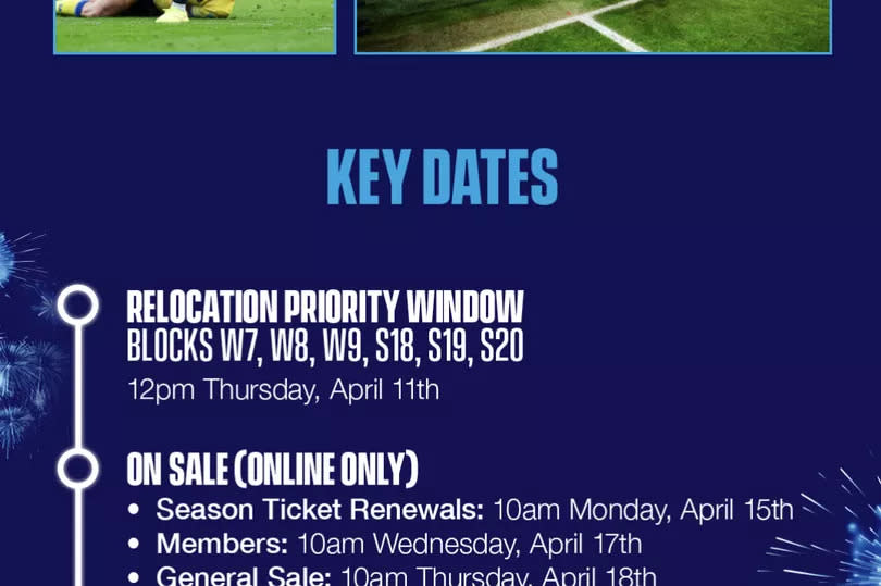 A screenshot of the email Bristol Bears season ticket holders received on April 9, 2024