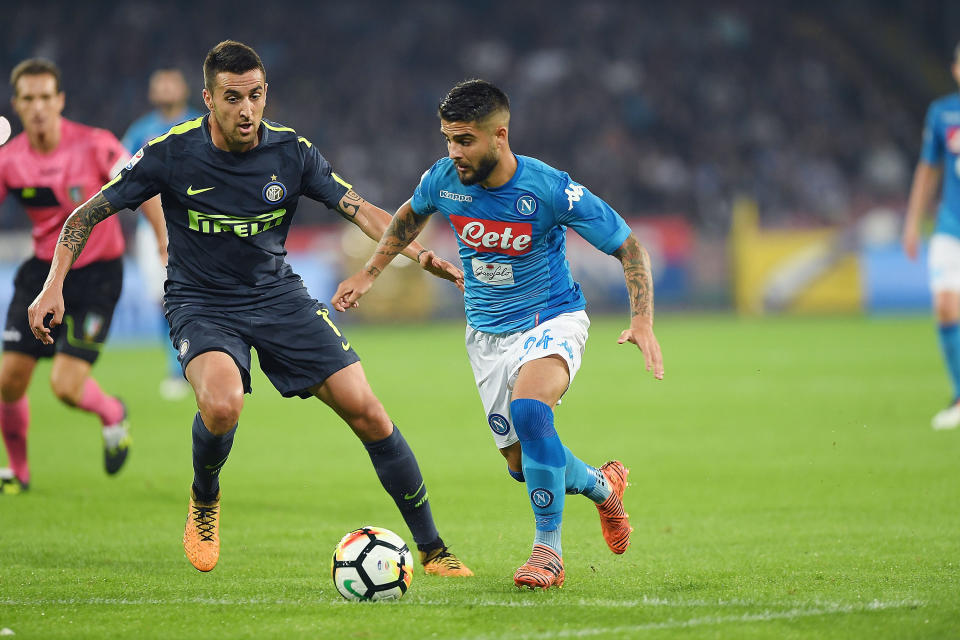 Lorenzo Insigne and Napoli were frustrated by Inter Milan. (Getty)