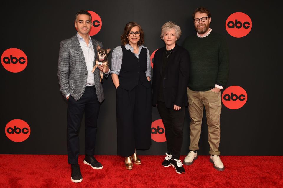 The Will Trent team, Ramon Rodriguez, Producer, Betty Liz Heldens, Co-Showrunner, Executive Producer Karin Slaughter, executive producer, and Daniel Thomsen, Co-Showrunner, Executive Producer.