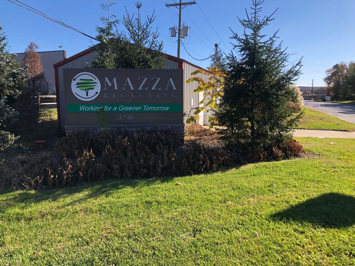 The Mazza Recycling plant on Shafto Road in Tinton Falls. Nov. 8, 2023