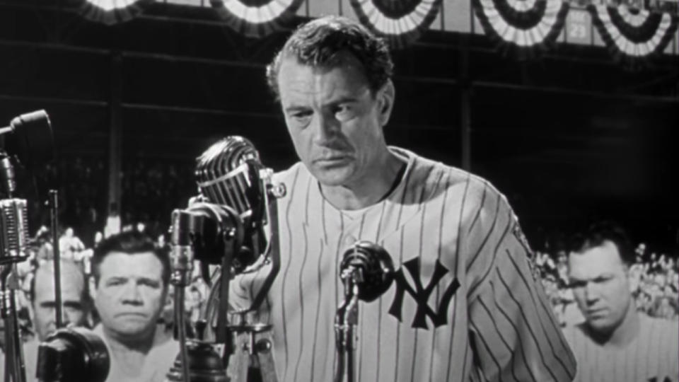 Gary Cooper in The Pride of the Yankees