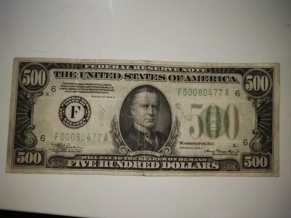 A $500 bill