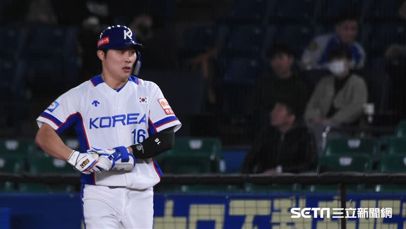 金河成2019年世界棒球12強賽是韓國隊主戰游擊手。（資料照／記者王怡翔攝影）