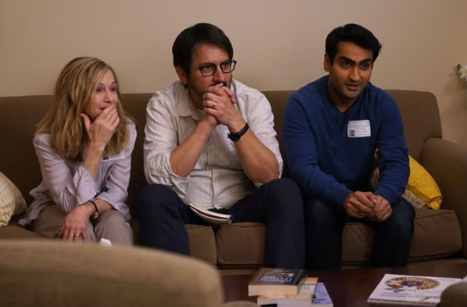 Holly Hunter, Ray Romano and Kumail Nanjiani in ‘The Big Sick’ (Amazon)