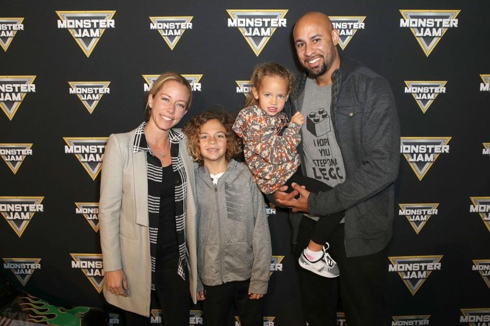 Kendra Wilkinson and Hank Baskett in February