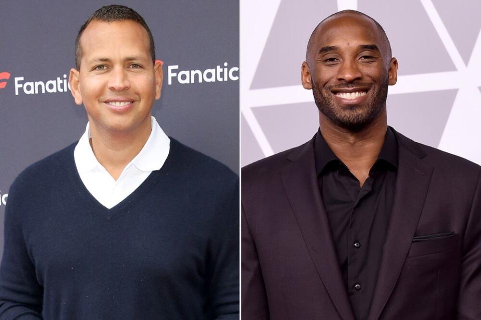 Alex Rodriguez and Kobe Byrant | Robin Marchant/Getty Images; Kevin Winter/Getty Images