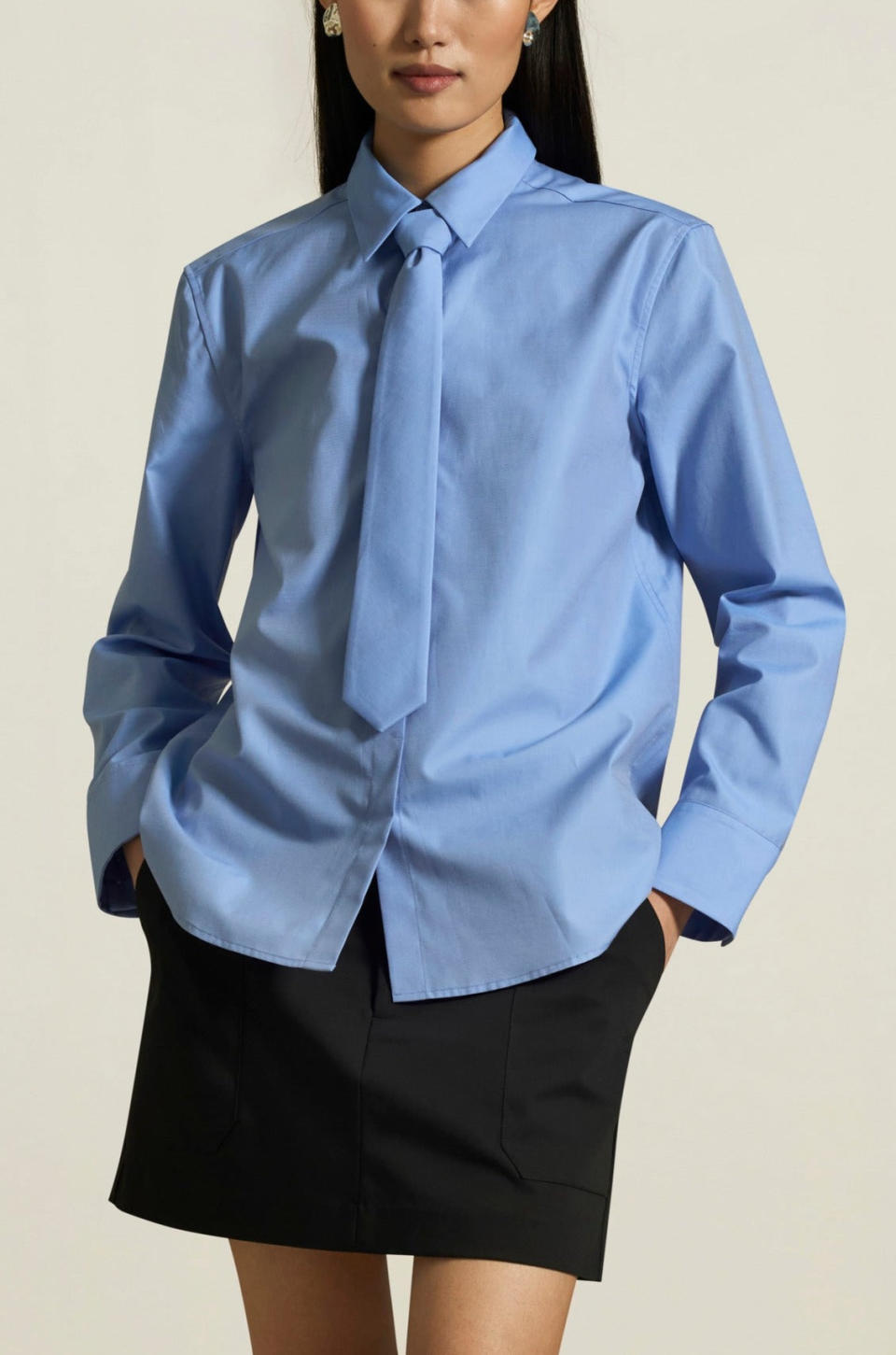 Beau Button Down in Blue Oxford