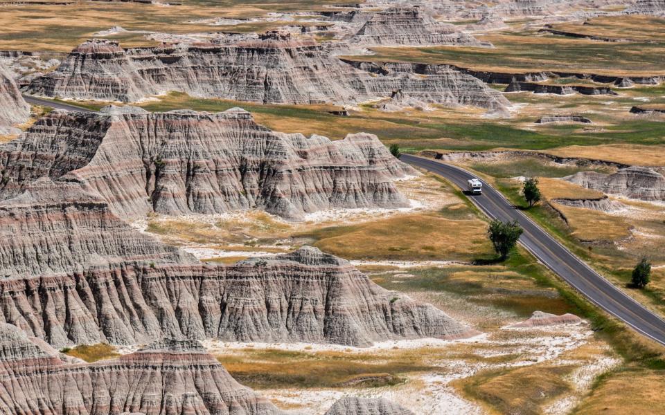 Badlands in South Dakota