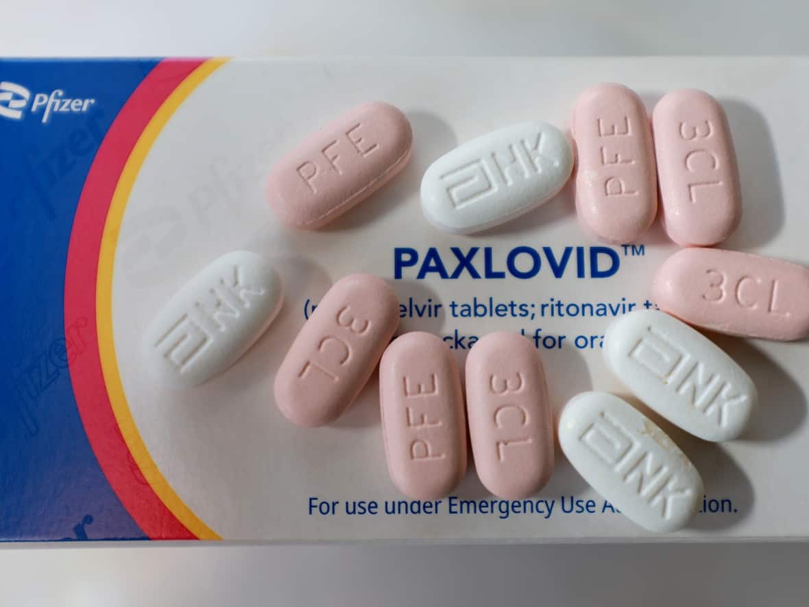 Paxlovid is Canada’s first oral antiviral treatment for mild to moderate COVID-19 in adults who do not require hospitalization and are at high risk of progressing to serious illness. (Joe Raedle/Getty Images - image credit)