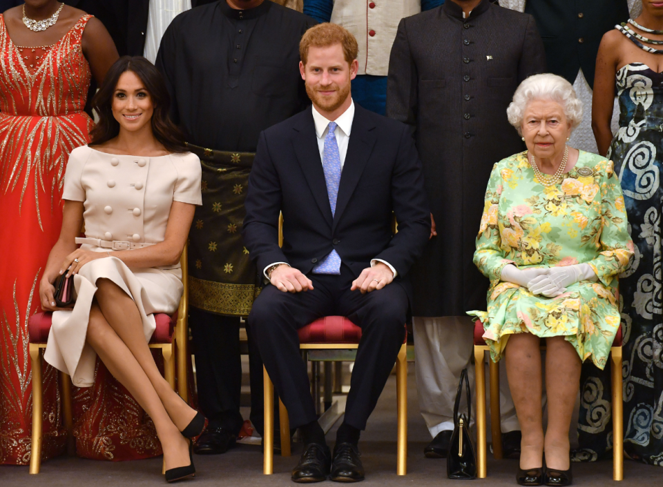 Meghan suffered a slight slip up earlier this week with how she crossed her legs. Photo: Getty