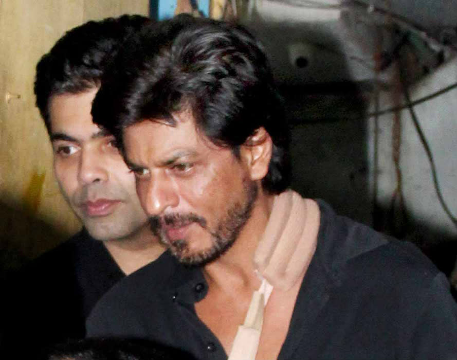Despite rumours of their supposed rift, Karan Johar and his best bud SRK seemed thick as thieves on their night out.