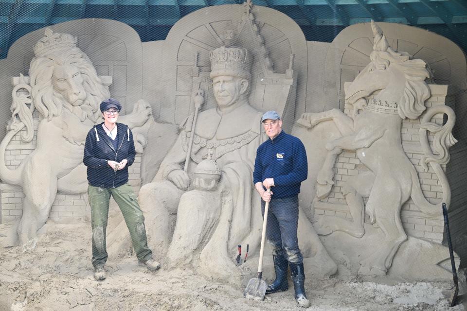 Sand tribute graces sculpture park