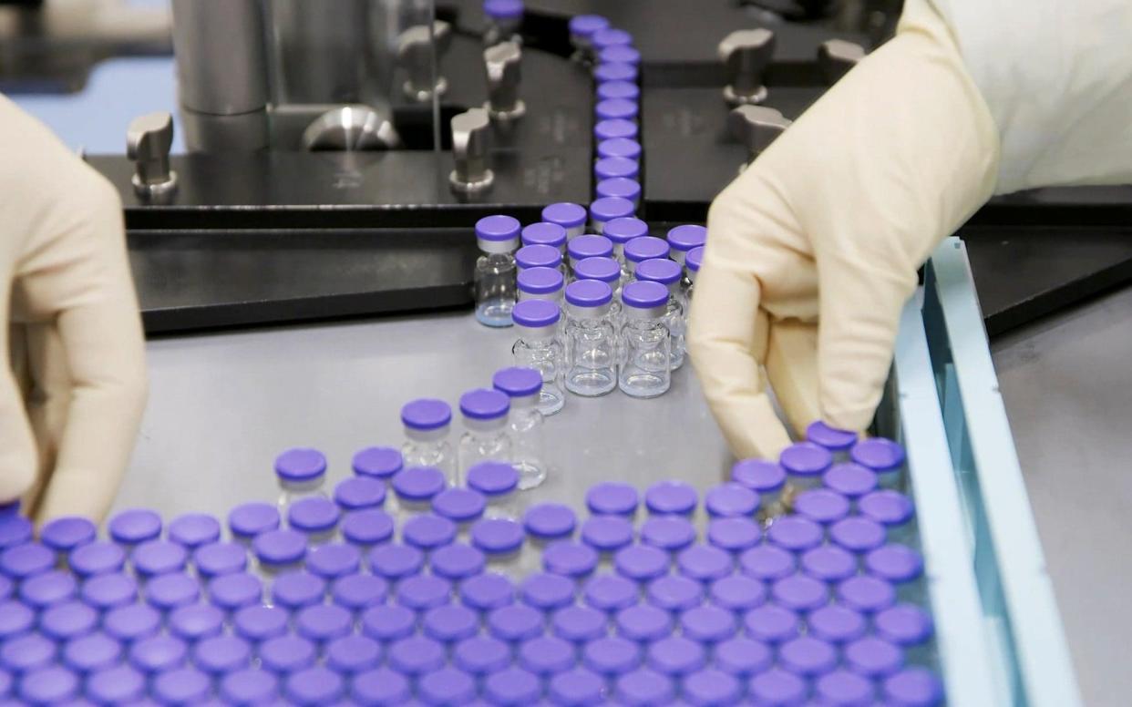 Vials of Pfizer vaccine at the Pfizer facility in Puurs, Belgium - REUTERS/Pfizer