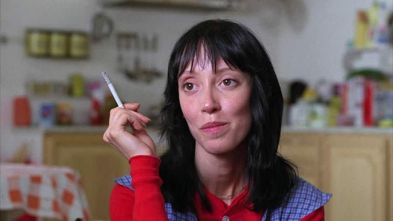 Shelley Duvall on the set of The Shining