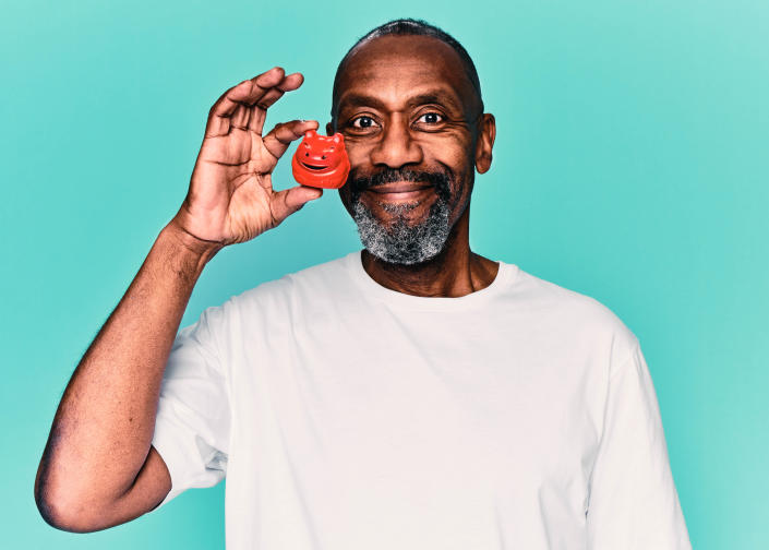 Lenny Henry hopes to bring the nation together with laughter on Red Nose Day, Friday 18 March 2022. (Comic Relief/Getty Images)