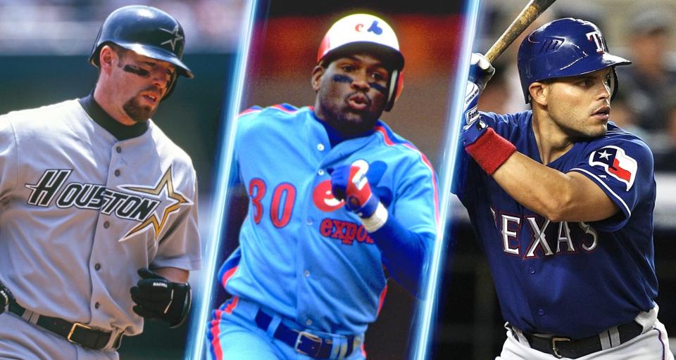 Jeff Bagwell, Tim Raines, Pudge Rodriguez