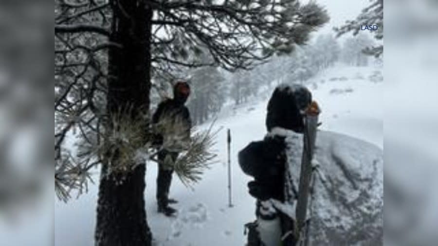 Lost hikers rescued after spending frigid night on Mt. Baldy