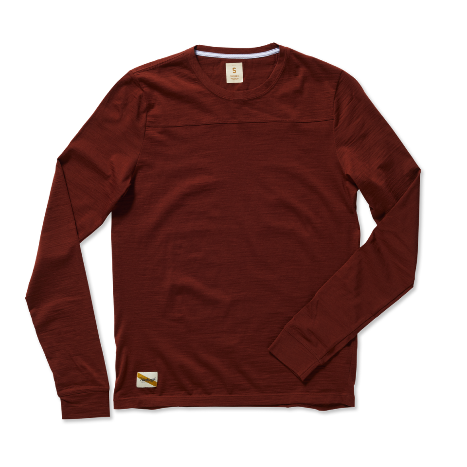 <p><a href="https://www.tracksmith.com/products/m-harrier-long-sleeve-tee?sku=MT24001MPH" rel="nofollow noopener" target="_blank" data-ylk="slk:Shop Now;elm:context_link;itc:0;sec:content-canvas" class="link ">Shop Now</a></p><p>Harrier Long Sleeve</p><p>$84.00</p><p>tracksmith.com</p>