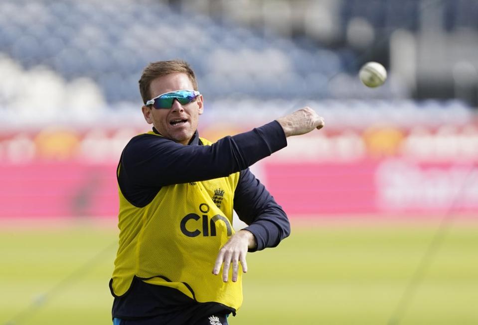 Eoin Morgan will miss England’s last two matches against the West Indies (Owen Humphreys/PA) (PA Archive)