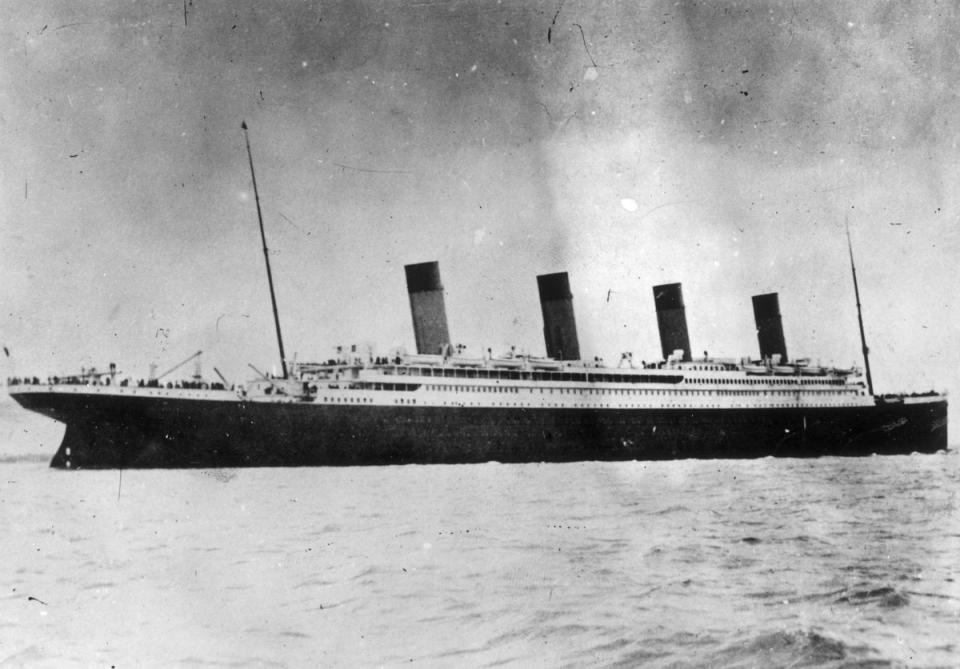 The ill-fated White Star liner RMS Titanic, which struck an iceberg and sank on her maiden voyage across the Atlantic (Getty Images)