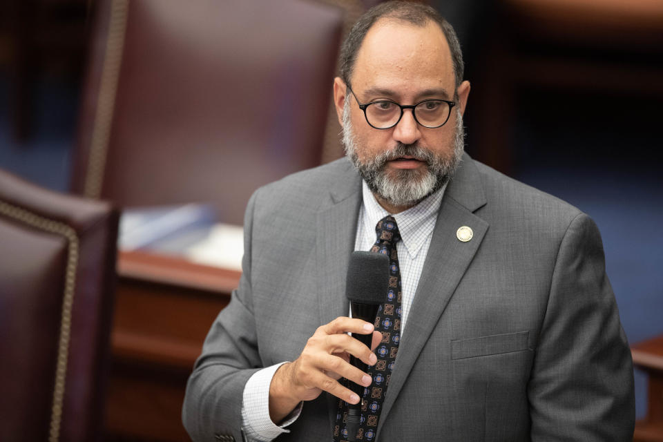 Sen. Ray Rodrigues speaks on the first day of the Florida legislature's 2021 special session on gambling at the Capitol Monday, May 17, 2021. 