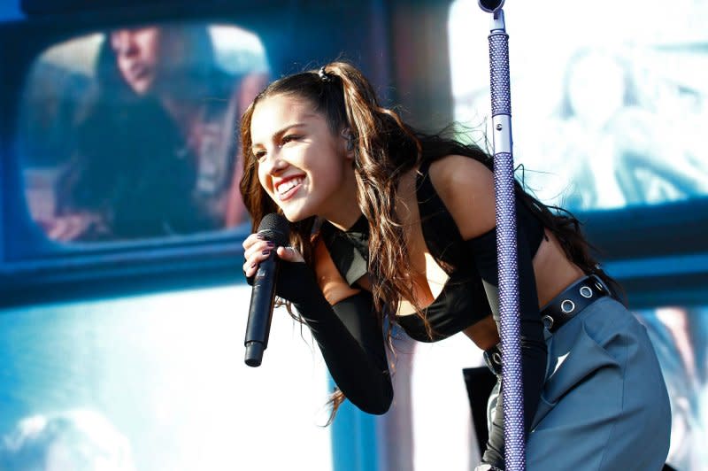 Olivia Rodrigo performs at the iHeartRadio Music Festival Daytime Concerts in 2021. File Photo by James Atoa/UPI