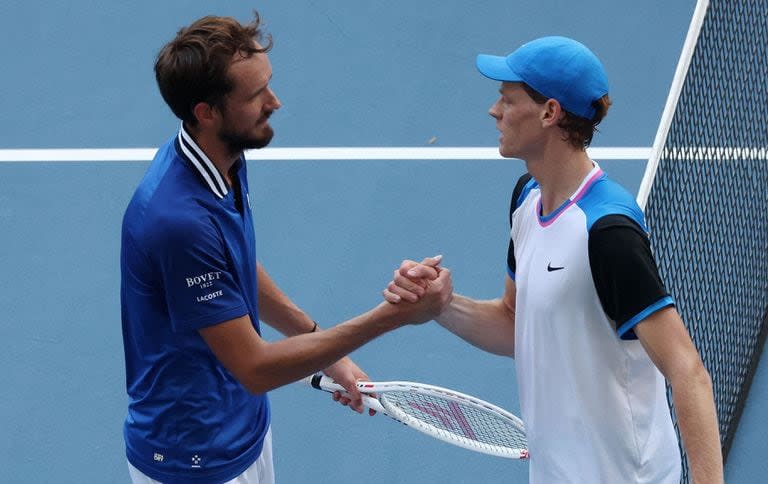 Daniil Medvedev sufrió el altísimo nivel de Jannik Sinner y se fue en semifinales de Miami