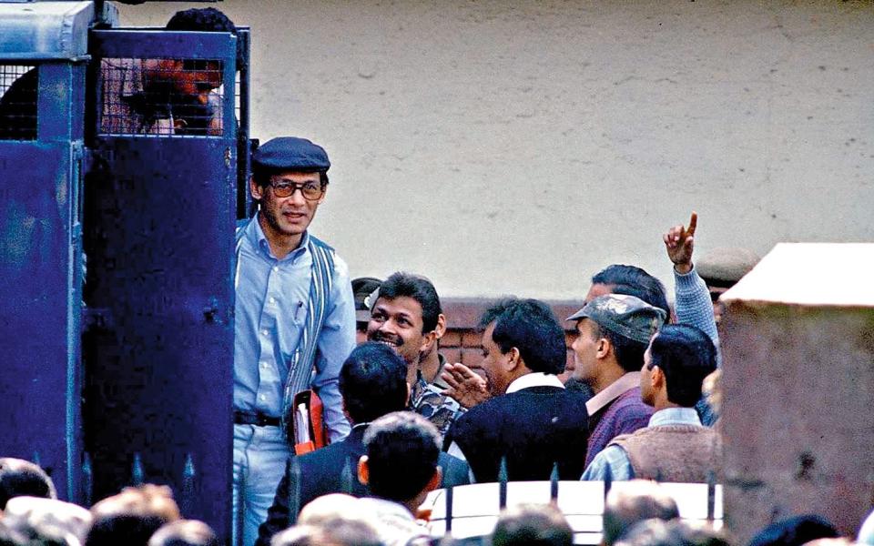 Charles Sobhraj is released from Tihar jail in New Delhi, 19 February 1997 -  shutterstock_editorial