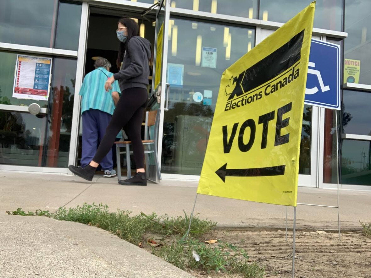 Voters in Windsor West cast their ballots in the 2021 federal election. (Jacob Barker/CBC - image credit)