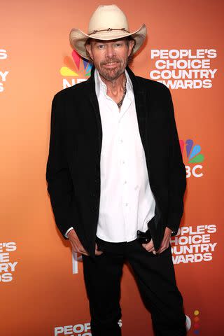 <p>Terry Wyatt/Getty</p> Toby Keith in Nashville in September 2023