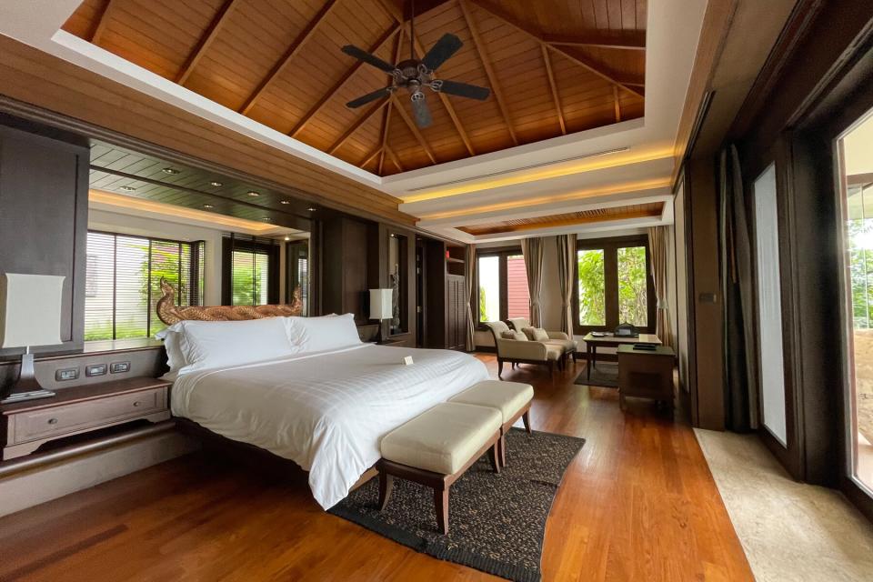 Trisara bedroom in Phucket, Thailand