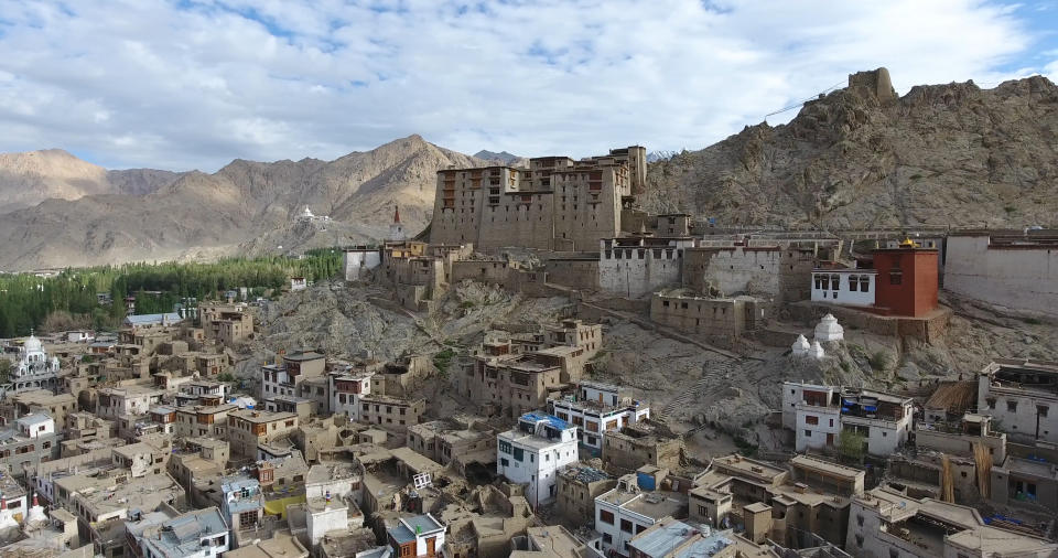 Leh Palace is a former royal palace overlooking the Ladakhi Himalayan town of Leh. A precursor to the Potala Palace in Lhasa, Tibet, the palace was built by King Sengge Namgyal in the 16th century.