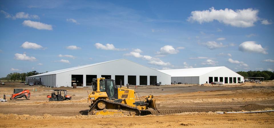 Construction is still going on with more barns to come at the World Equestrian Center. Of the 6,000 acres that the Roberts family owns, WEC sits on 387 acres that have already been developed and 300 undeveloped.