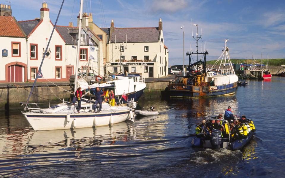 Eymouth Harbour  Berwickshire holidays best beaches east coast Scotland holidays travel border trips summer 2022