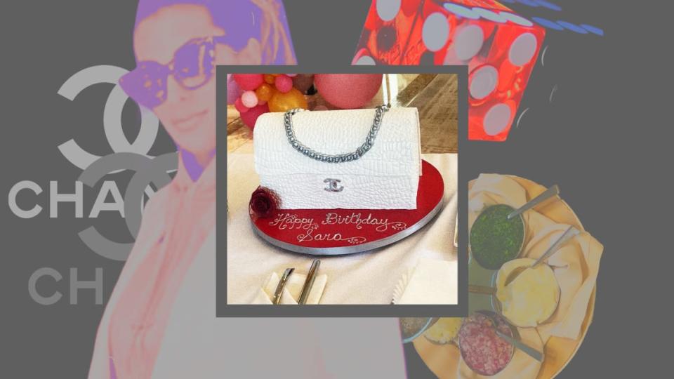 <div class="inline-image__caption"><p>Chanel handbag birthday cake.</p></div> <div class="inline-image__credit">Photo Illustration by Thomas Levinson/The Daily Beast/Instagram/Pexels</div>