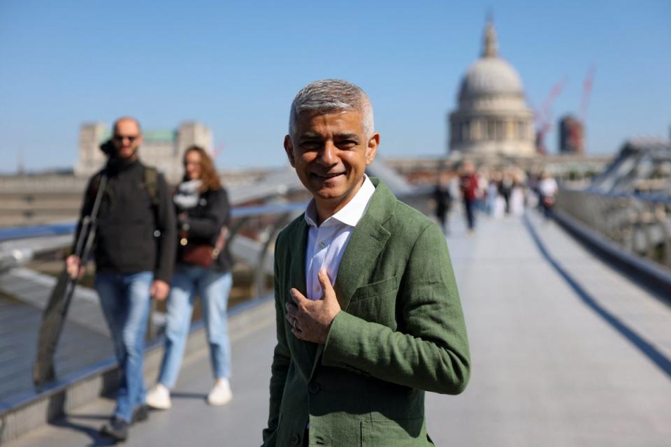 London mayor Sadiq Khan is looking forward to welcoming Taylor Swift (REUTERS)