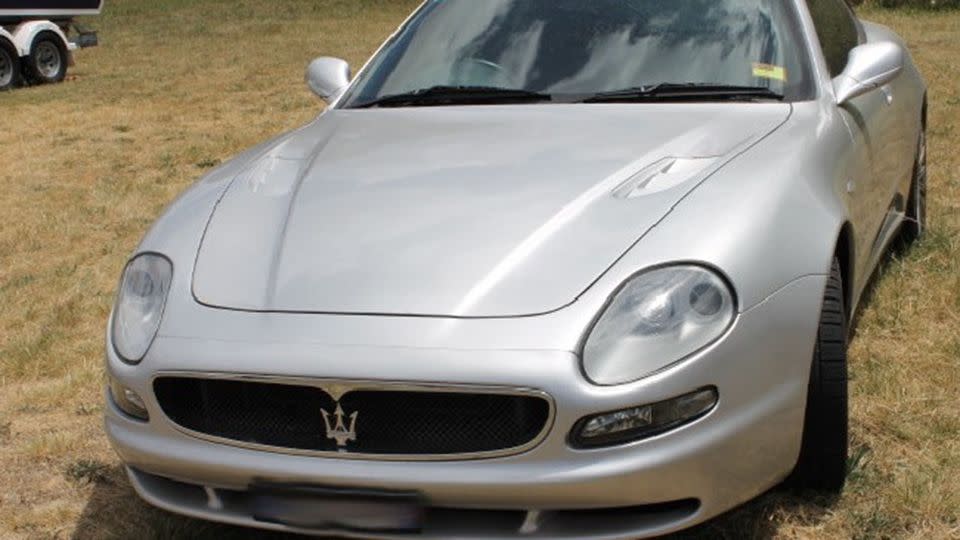 The Goulburn resident picked himself up a $36,000 Maserati on top of his $90,000 Aston Martin. Source: NSW Police Media