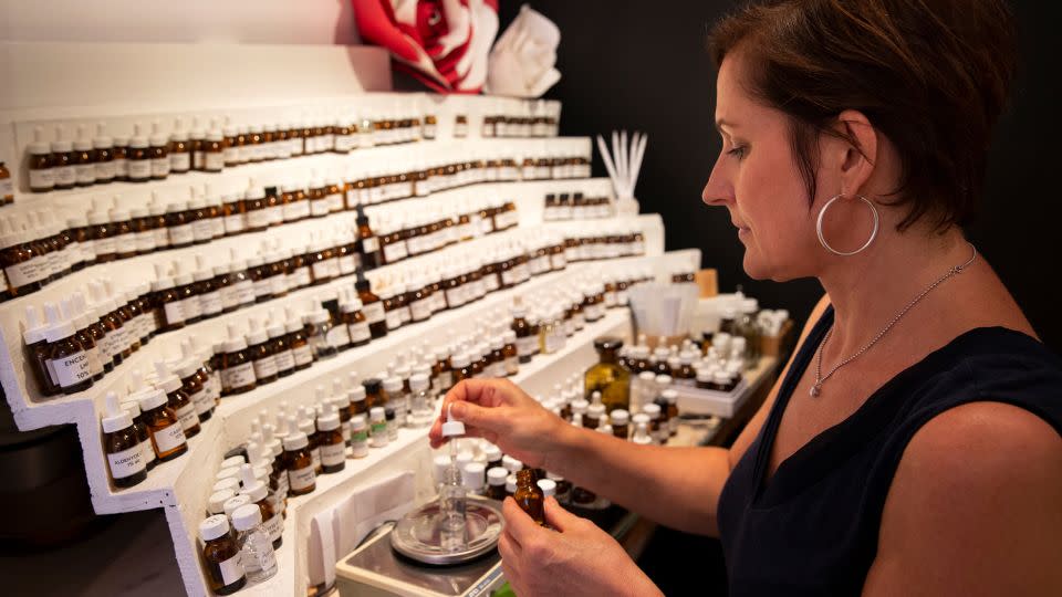 Perfume maker Jessica Buchanan is known for her nose. - Bénédicte Desrus/Sipa USA/AP