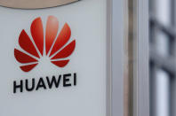 Logo of Huawei is seen in front of the local offices of Huawei in Warsaw, Poland January 11, 2019. REUTERS/Kacper Pempel